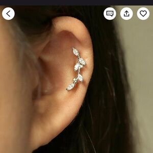 Silver Leaf Stud Earrings